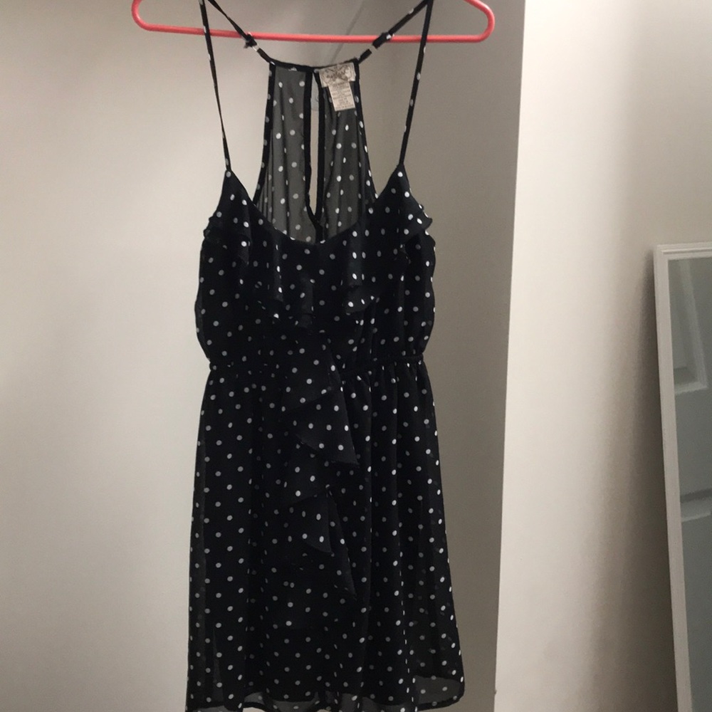 Polka dot mini dress (spaghetti strap)